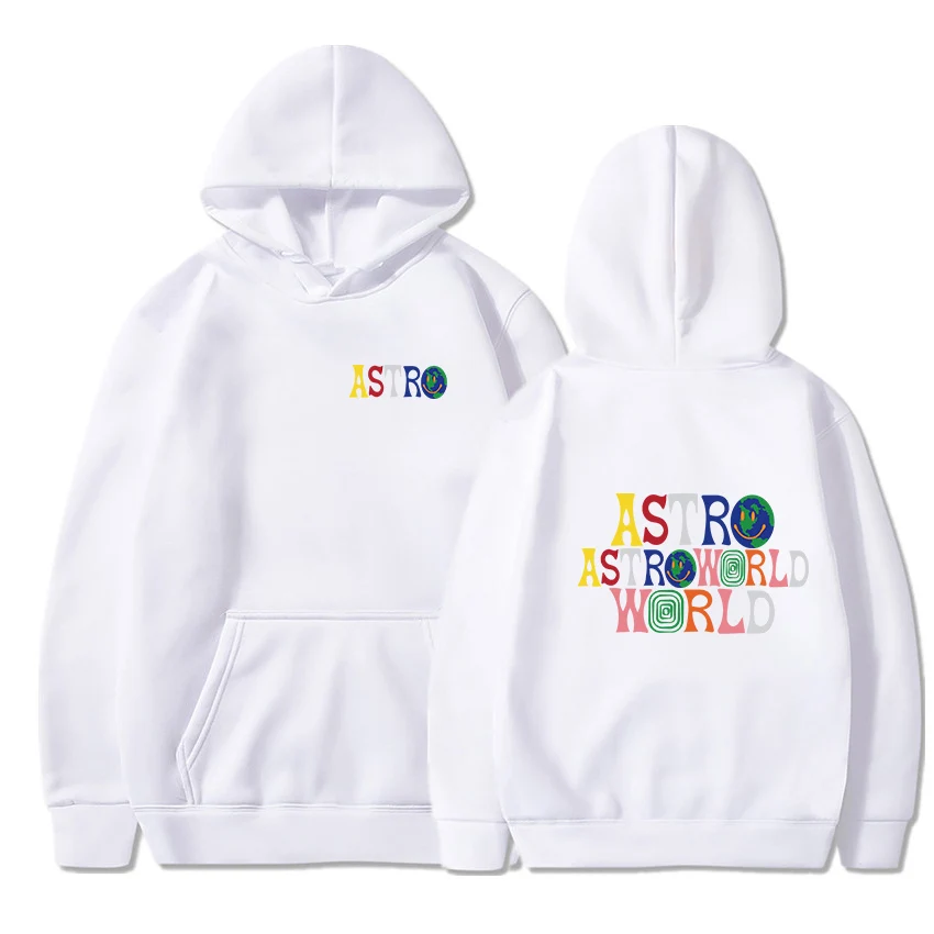 Новые толстовки ASTROWORLD с капюшоном мужские вышивкой и буквенным принтом