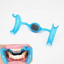 1 шт. Стоматологические продукты открывалка для рта расширитель для зубов M Тип пластик синий зуб отбеливающий инструмент Стоматологические инструменты стоматологический Ретрактор