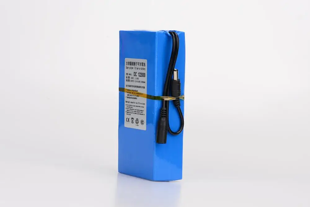 MasterFire DC 12V 20000mAh супер мощная портативная литий-ионная аккумуляторная батарея с вилкой для камеры видеонаблюдения