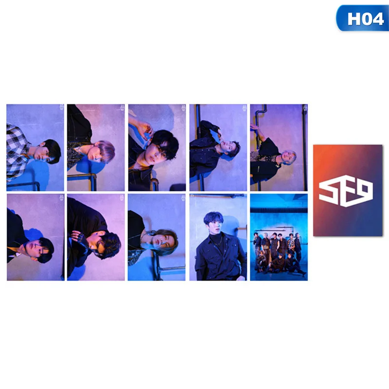 Креативный Kpop SF9 об/мин фото Stikcy Card Jae Yoon YOUNG BIN мини 7-й альбом кристальная карточная наклейка Фотокарта наклейка 10 шт./партия