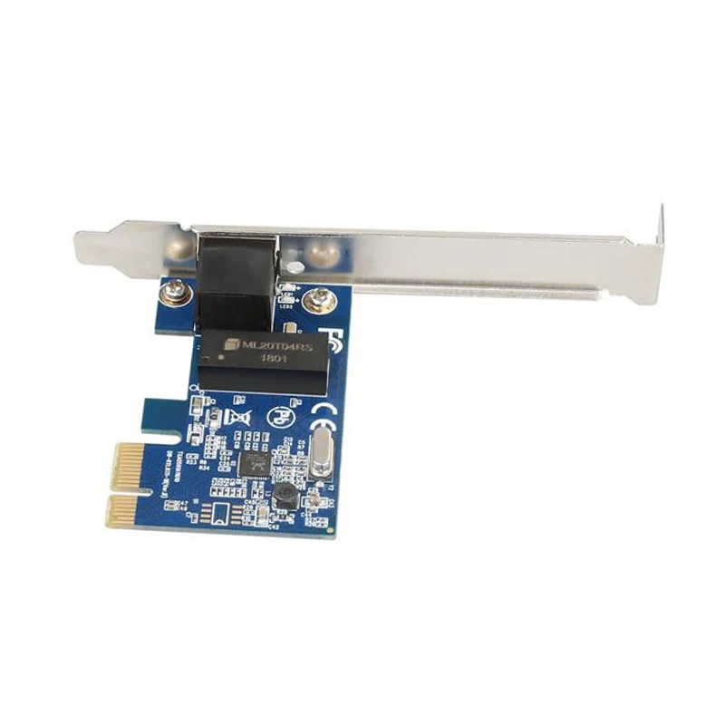 PCIE гигабитный сетевой карты RTL8111E 10/100/1000 Мбит/с PCI-E RJ45 LAN проводной Ethernet адаптер для настольных ПК Прямая