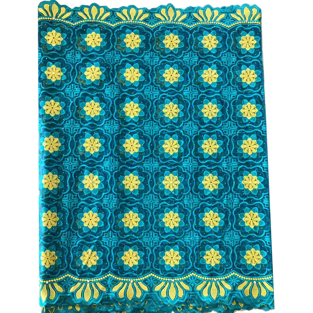 

New arrival floral green african lace fabric 2019 high quality lace 5 yards nigerian lace material for african women dresses