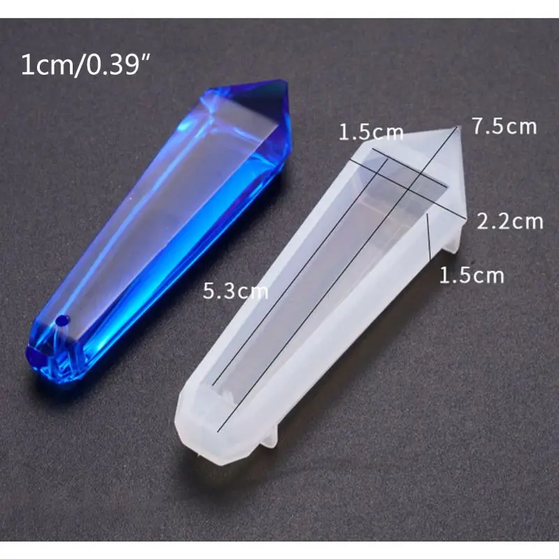8 шт./набор, кристалл, эпоксидная форма, сделай сам, подвеска, ожерелье, ювелирное изделие, декоративная силиконовая форма, набор S25 19, Прямая поставка