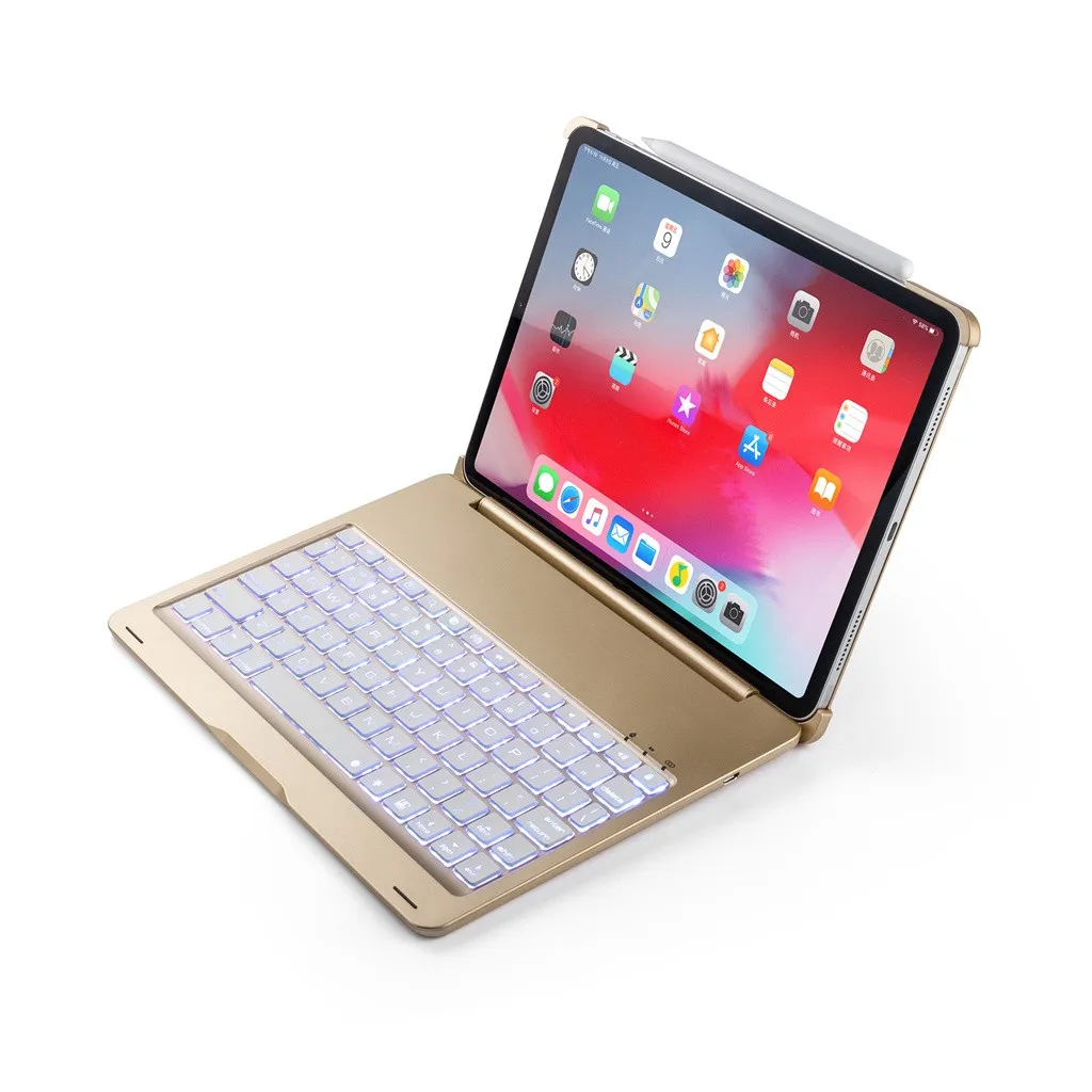Горячая флип клавиатура для iPad Pro11 чехол алюминиевый сплав флип беспроводной Bluetooth 3,0 планшет с подсветкой Клавиатура поддерживает IOS системы