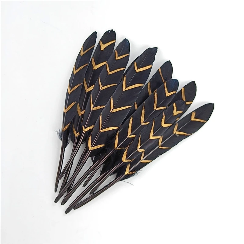 Gold Dipped Goose Feathers 5