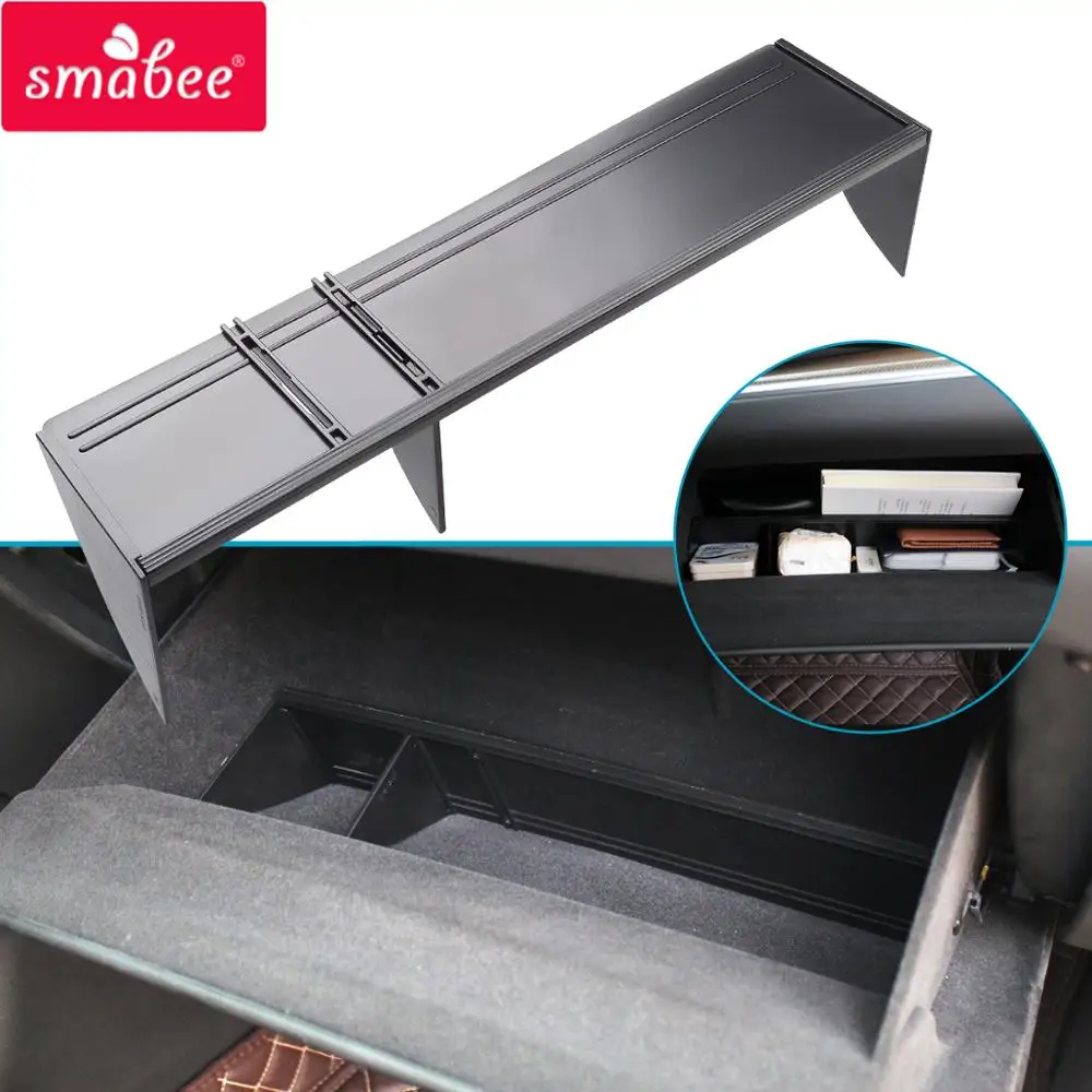 

Smabee Car Glove Box Interval Storage for Cadillac XT5 2016 2017 2018 Accessories Console Tidying Box Central Storage Box