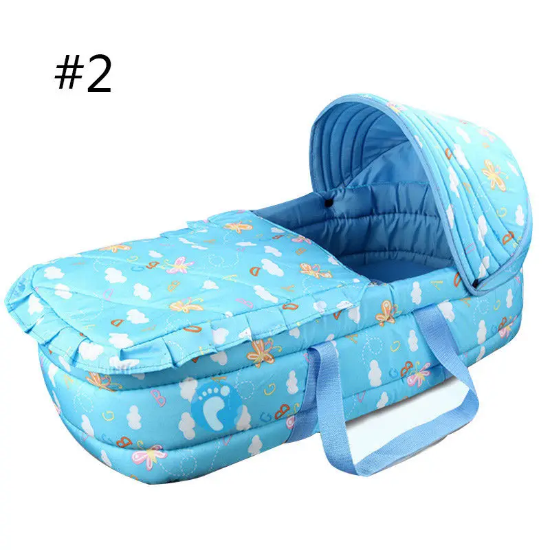 Слоновая кость Детские кроватки и колыбели, переносные кроватки Moses Baskets, переносные кроватки для малышей, дорожные кровати - Цвет: Слоновая кость