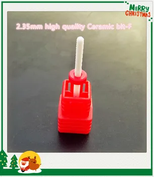 

2019 new Red Ceramic Fine Nail Art Drill Professional Electric Machine Manicure Pedicure nail drill bit Tools 2.35