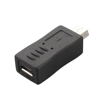 

High Quality Black Micro USB Female to Mini USB Male Adapter Connector Converter Adaptor