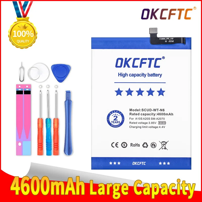 

Original Replacement Phone Battery SCUD-WT-N6 For Samsung Galaxy A10s A20s SM-A2070 SM-A107F Phone Battery 4600mAh