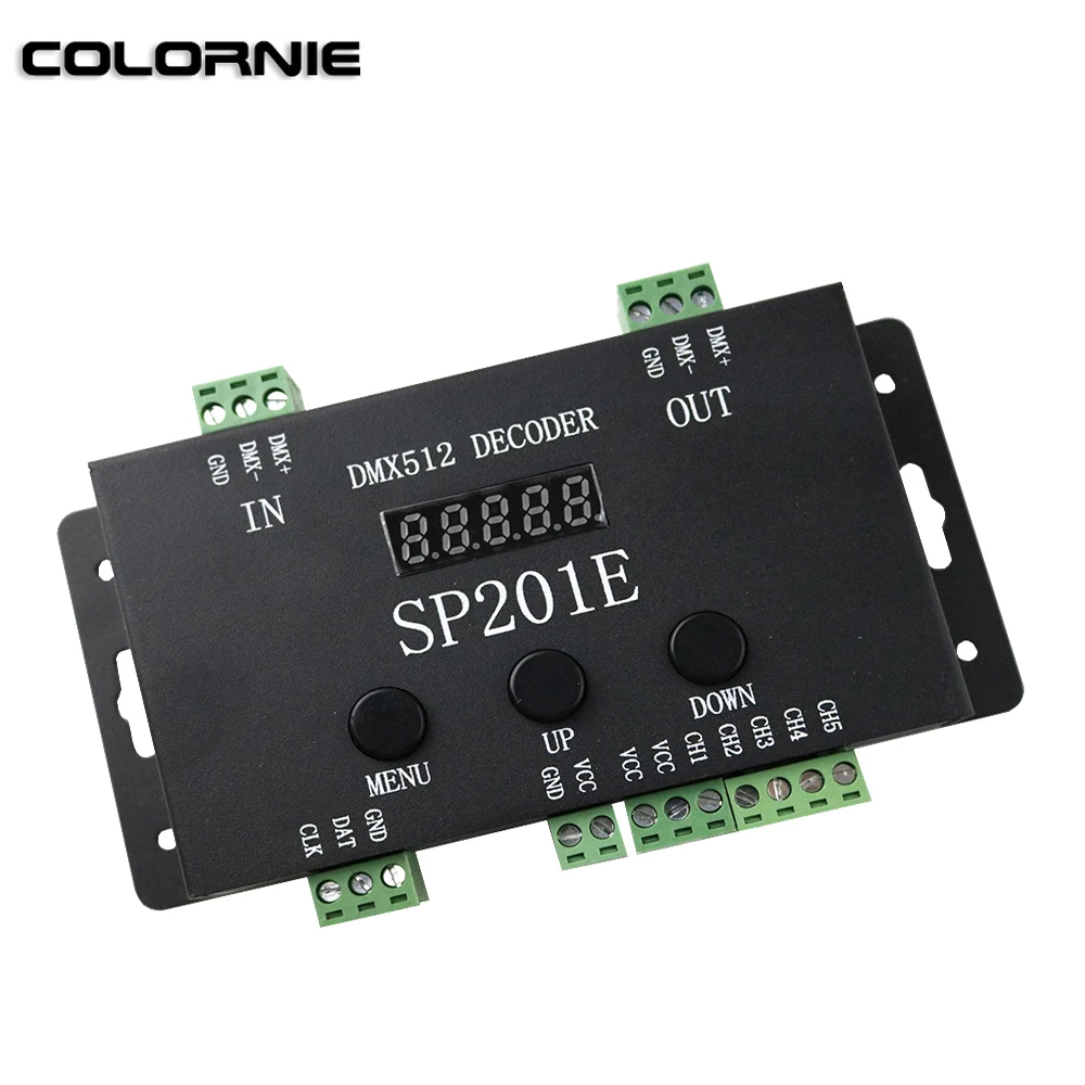 

DMX Decoder DMX SPI Signal Convertor PWM LED Decorder Controller For TM1804/TM1809/WS2811/UCS1903 Led Strip Light