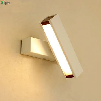 

Nordic Rotatable Metal Led Wall Lamp Bedroom Oak Led Wall Lights Living Room Led Wall Light Fixtures Corridor Led Wall Sconce