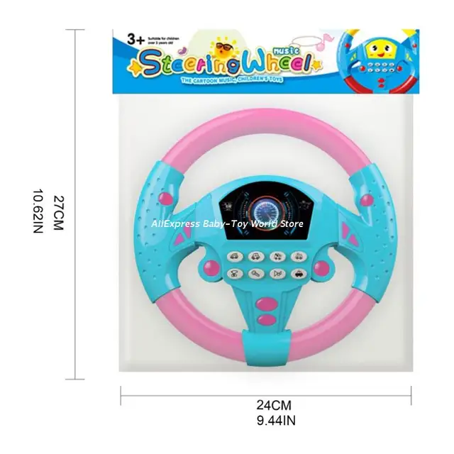 Baby Toys Copilot Steering Wheel  Simulated Racing Driver for Children Positive Dropship 6