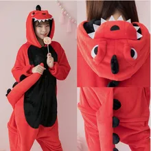 Costume Party Pajama Jumpsuit Onesie Dinosaur Animal Cosplay Kigurumi Girl Adult Women