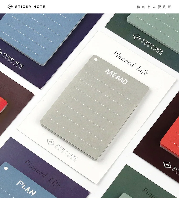 

Vintage Pure Color Plan Memo Note 30 Sheets 85mm*120mm