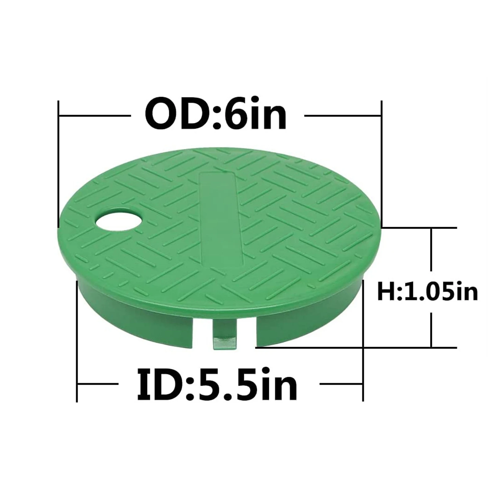 2 PCS Valve Box Cover Lid 6 Inch Round Sprinkler System Irrigation Sprinkler Lightweight And Durable For Drain Valves Solenoid V