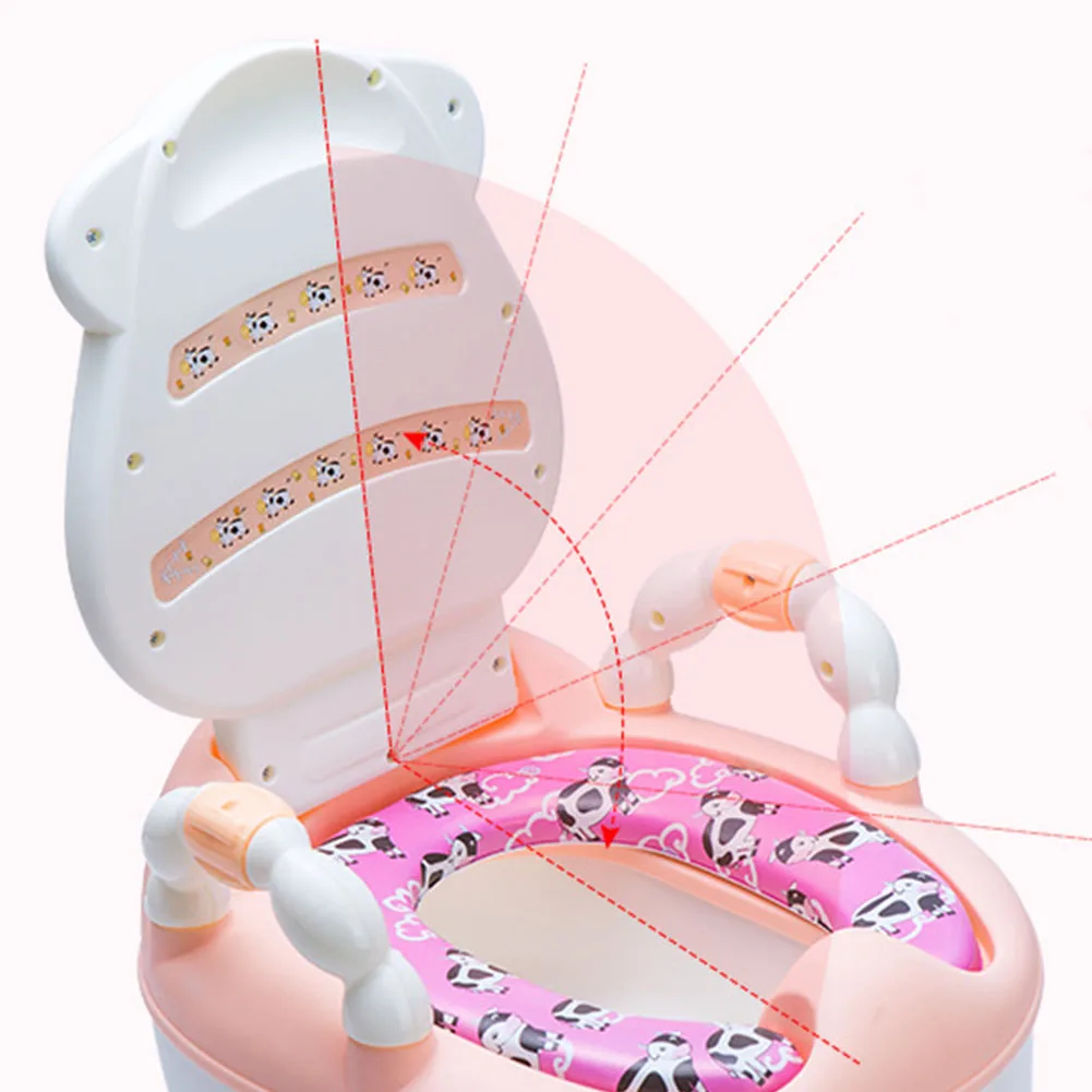 Тренировочная кастрюля переносная Подушка молочный скот детский выдвижной горшок туалет щетка сиденье мультфильм