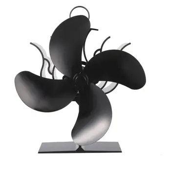 

Blower Raw Wood Fireplace Fan Blower 4-blade Hot Stove Burner Ecofan Silent Furnace fan High Efficiency Heat Distribution