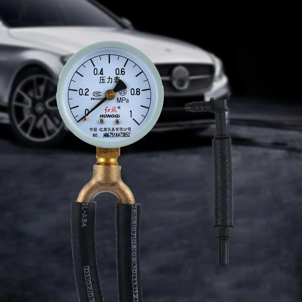 Car Gasoline Pressure Gauge Oil Pressure Gauge Fuel Pressure Gauge Test Meter Test Gasoline Pressure Tool