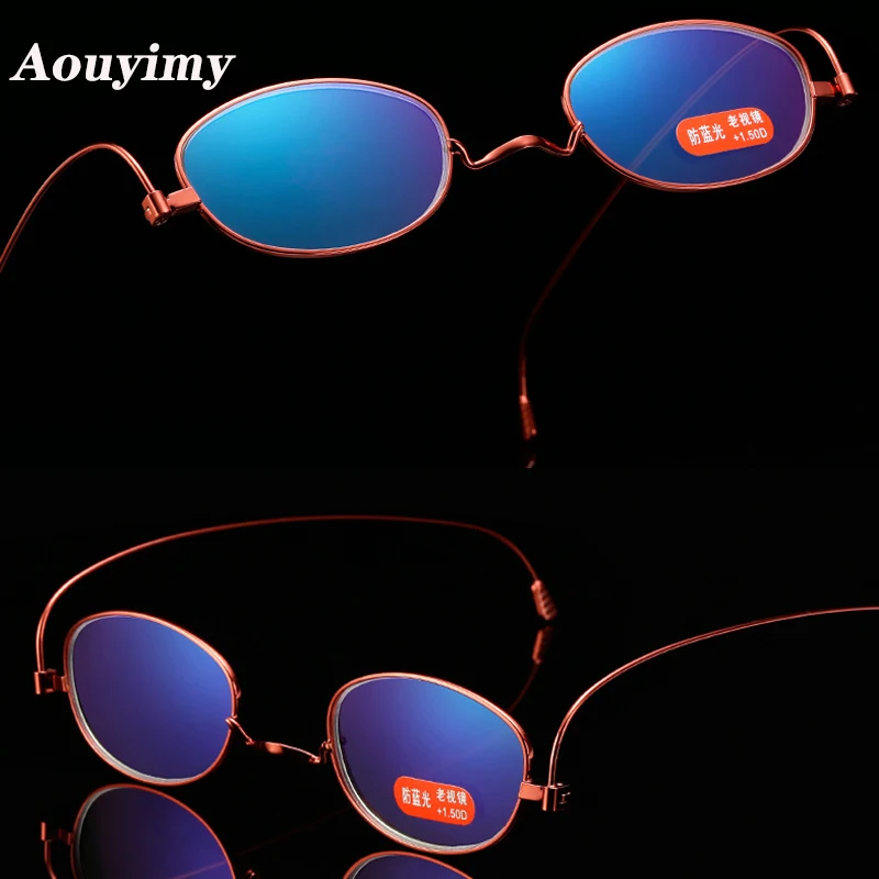

Anti-Blue Light Women Thin Reading Glasses Men Retro Thin Optics Glasses For Reading Eyeglasses Optical Reader Gifts For Parents