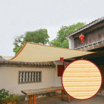 

Knitted HDPE Patio Cover Easy Install Backyard UV Block Garden Removable Home Balcony Privacy Screen Wind Protection Shade Sail