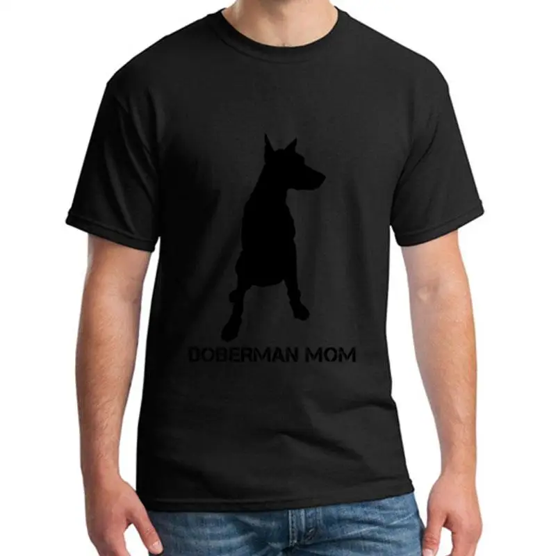 

Graphic Doberman Mom Dog Pinscher Mama Mother t-shirt girl boy Comfortable Humor Hipster mens tee t shirts O Neck HipHop