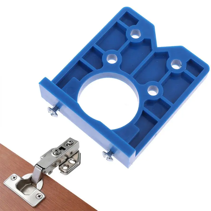 

35mm 35mm DIY Locator Accurate Woodworking Mounting Hinge Drilling Jig Guide Door Hole Opener Concealed Cabinet Accessories Tool