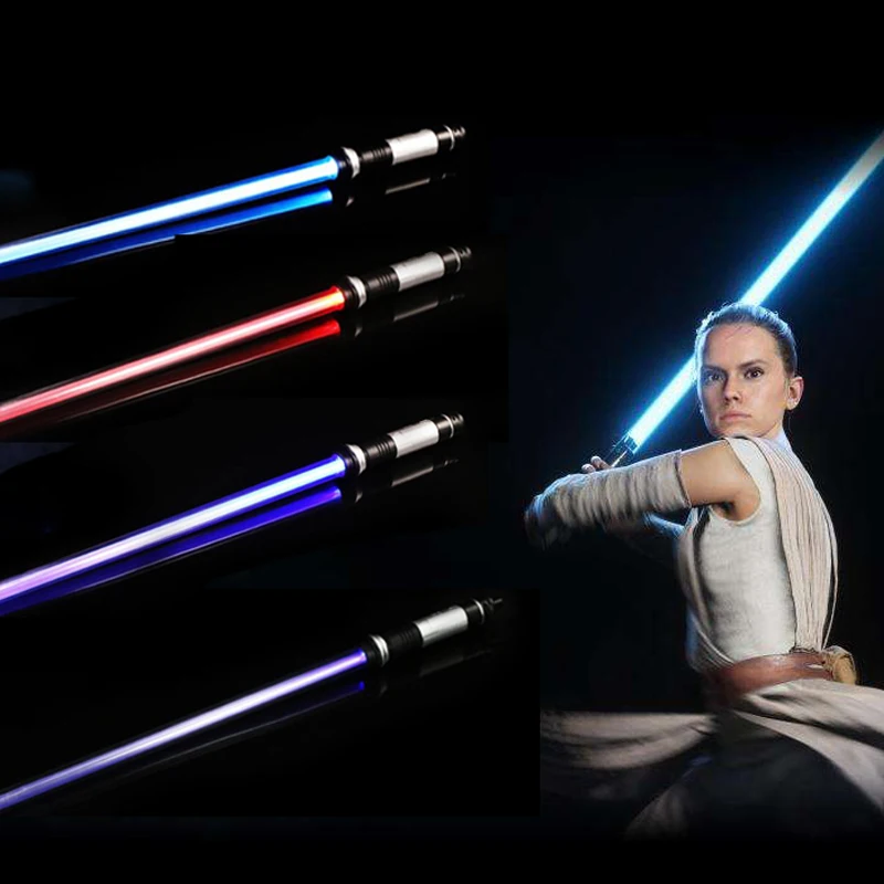 2 Stuks Dubbele Laser Lightsaber Star Wars Replica Zwaard Met Geluid Speelgoed Light Saber Darth Vader Jedi Rey Luke Skywalker kinderen - AliExpress Speelgoed & Hobbies