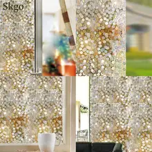 Модные Современные прочные ПВХ электростатические стеклянные наклейки самоклеющиеся ПВХ круглое окно стеклянная пленка для дома