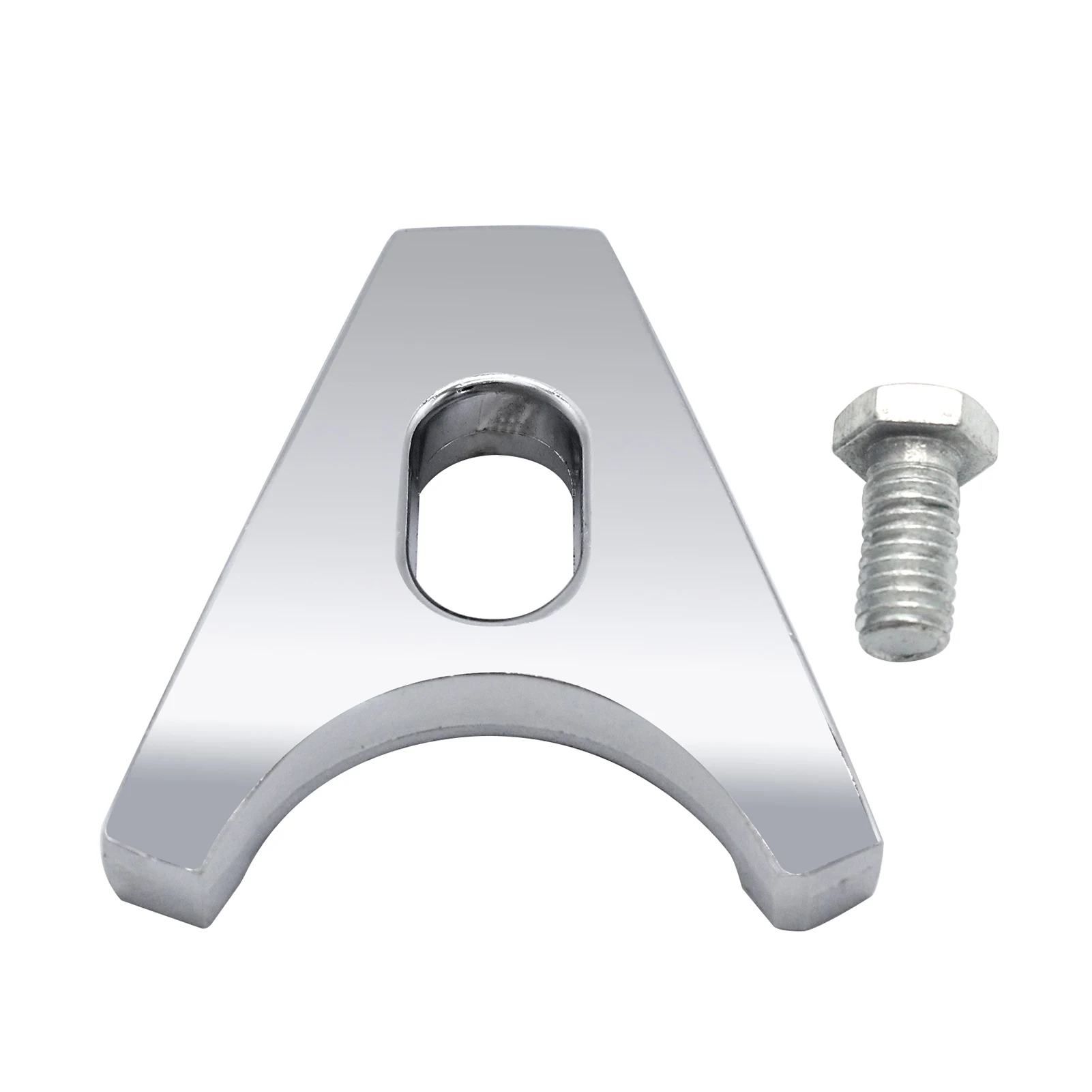 Chrome Steel Distributor Clamp Hold Down with Screw SBC BBC Replacement for CHEVY DISTRIBUTORS V8 V6 CHEVROLET ENGINES