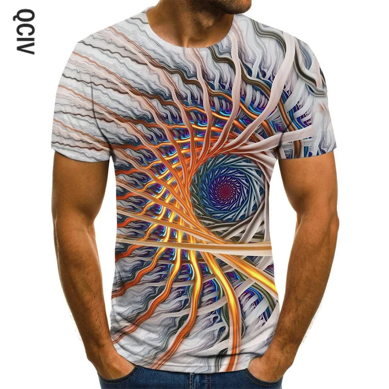 Fun 3D men's T-shirt black three-dimensional graphic T-shirt men's casual tops summer fashion O-neck shirt plus size streetwear Fun 3D men's T-shirt black three-dimensional graphic T-shirt men's casual tops summer fashion O-neck shirt plus size streetwear