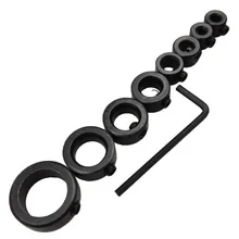 

8pcs 3-16mm Woodworking Drill Locator Drill Bit Depth Stop Collars Ring Positioner Drill Locator Wood Drill Bit