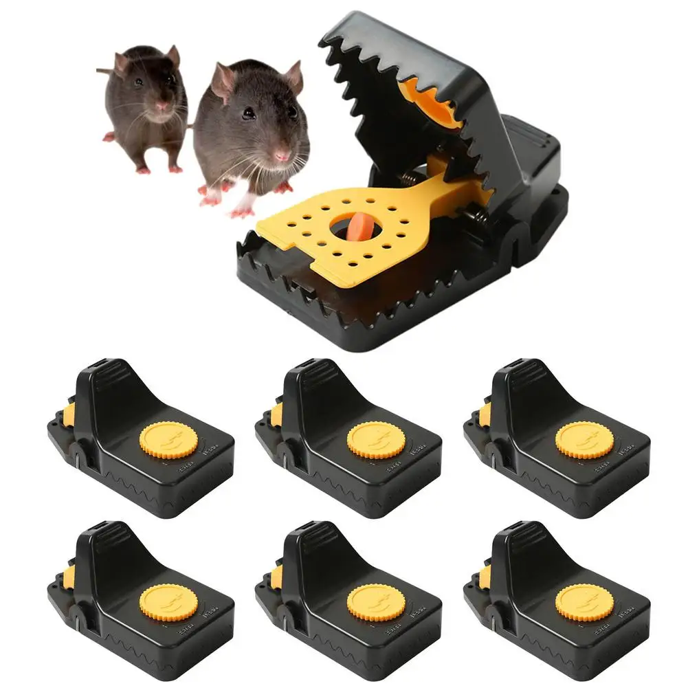 6 PCS Animal Catcher Snap Mouse Trap Mice Rat Reusable Plastic Easy Effective 