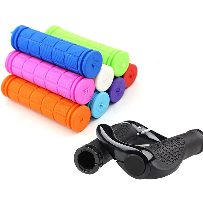 

1 Pair Men Women Bicycle Grips Colorful MTB Road Bike Handlebar Grips Rubber Anti-slip Protective Cover Bicycle Accessories