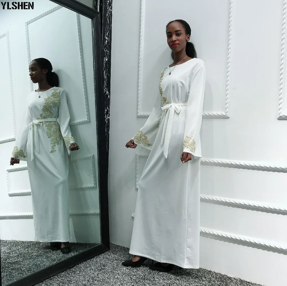 2020 Eid Mubarak Abaya Dubai Muslim Dress Women Embroidery Ramadan Robe Kaftan Islamic Clothing African Dresses Abayas for Women 29