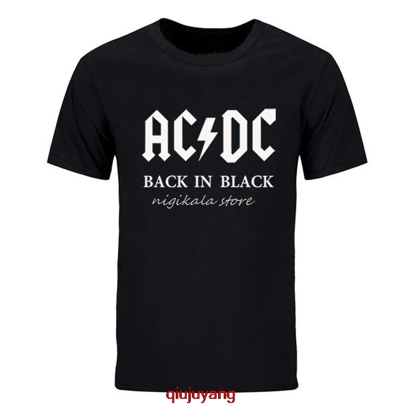 

Rock band AC t shirt men summer 100% fashion brand AC men t-shirt hip hop tees for fans