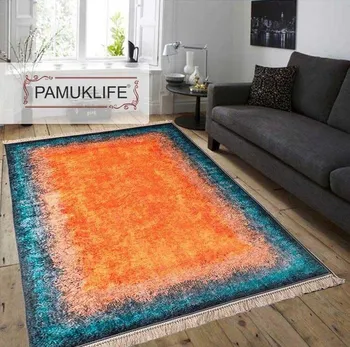 

Pamuklife Artificial Leather Based Non Slip Base Carpet Saharan Modern Super Soft Carpet Washable Daily Healthy Fashion Style