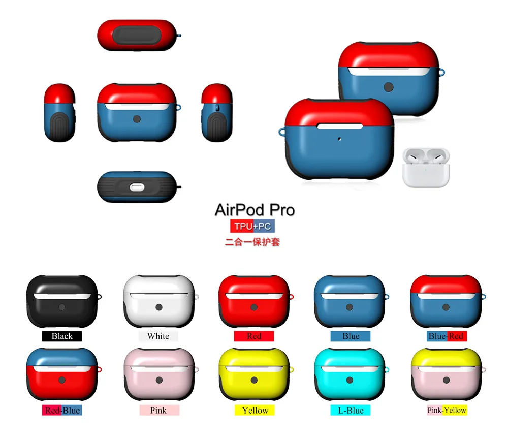 Силиконовый защитный чехол для Airpods 3 Чехол i11 TWS Bluetooth наушники Apple pro защитные
