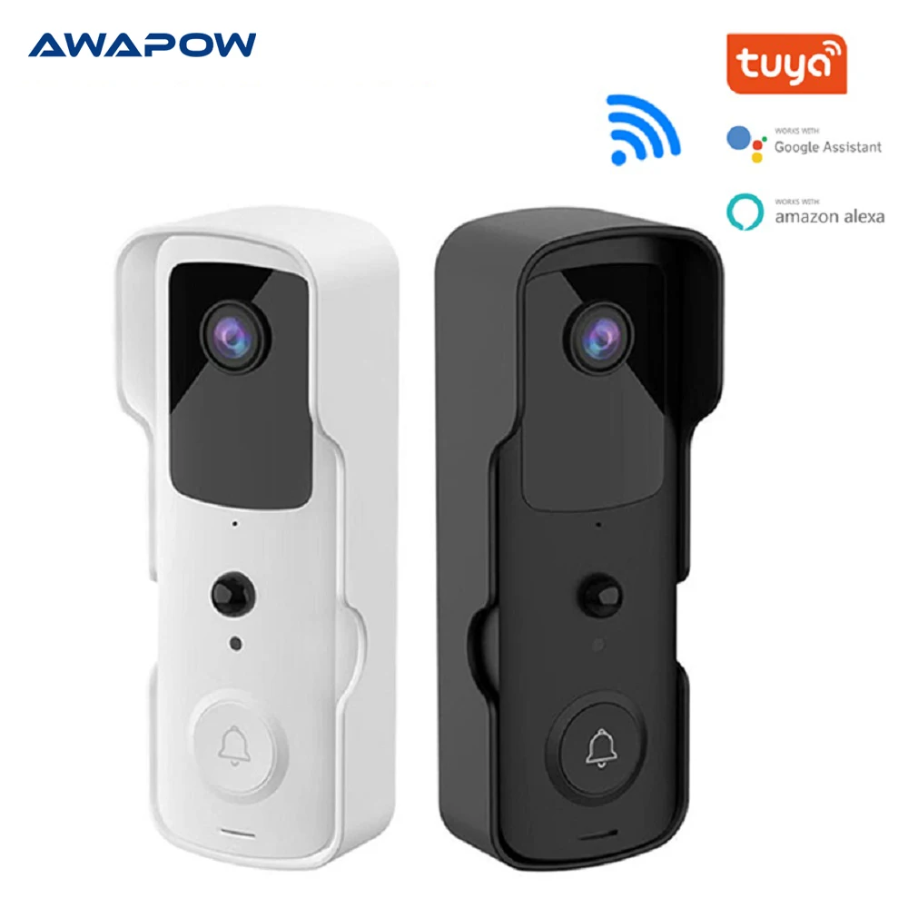 Timbre de vídeo inteligente Tuya para el hogar, sistema de seguridad con WIFI conectado con cámara de videovigilancia HD, imagen de visión nocturna