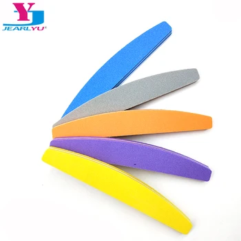 

40pcs Sponge Boat Sanding Polishing Nail Files Color Sandpaper For Manicure Nail Buffer Block 100/180 Colorful Foam Lime a ongle