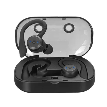 

TWS bluetooth 5.0 Earphones True Wireless Detachable Earhooks IPX7 Waterproof Sport HD Stereo Earbud Headset with Mic