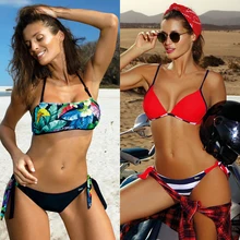 Sexy Push Up Bikini 2020 New Micro Swimwear Women Print Swimsuit Female Striped Low Waist Bandage Bikini Set Two-Piece Suits XL Sexy Push Up Bikini 2020 New Micro Swimwear Women Print Swimsuit Female Striped Low Waist Bandage Bikini Set Two-Piece Suits XL
