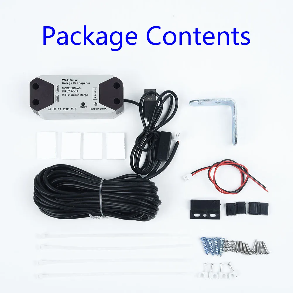 

Smart Garage Door Controller Mounting Accessories Kit For Home Amazon Alexa APP Control Gate Hardware