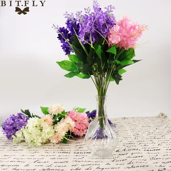 1 bunch Artificial Hyacinth lavender rayon flower desktop fake flower arrangement decoration wedding party decoration Photo prop