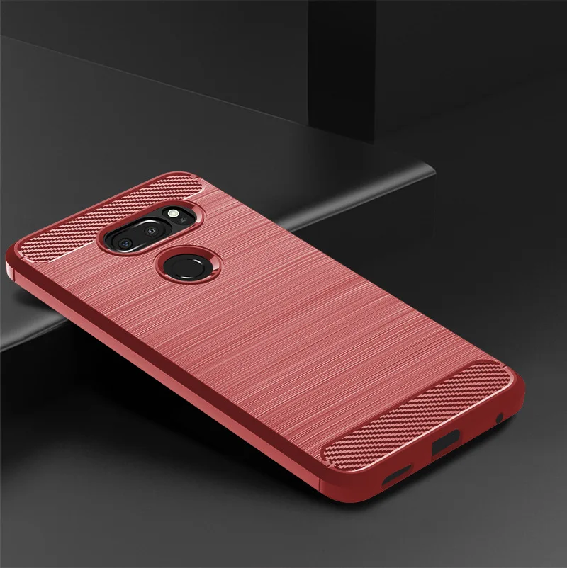 Для LG V35 ThinQ 6," дюймовый противоударный защитный чехол для телефона для LG V35 ThinQ Fiber мягкий чехол