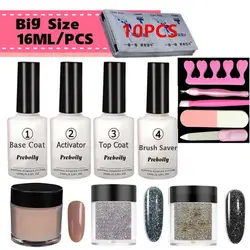 13-in-one High Gloss Finish Set Dipping Powder Nails 10 г/шт. пудра для погружения 16 мл набор для маникюра Dip порошок для ногтей Salon