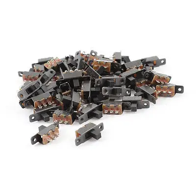 

55 Pcs 3Pin PCB Mount 2 Position SPDT Horizontal Micro Mini Slide Switch