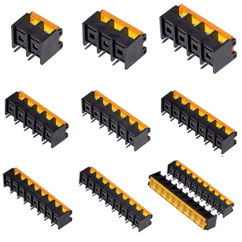 

1PCS 2 3 4 5 6 7 8 9 10Pin HB-9500 Lid Barrier Terminal 9.5MM Pitch 300 30A Straight Line High Current Connectors Barrier Blocks