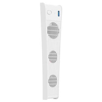 

For PS5 USB Cooler with 3 Cooling Fans for PlayStation 5 / 5 Digital Edition Game Console Accessories White