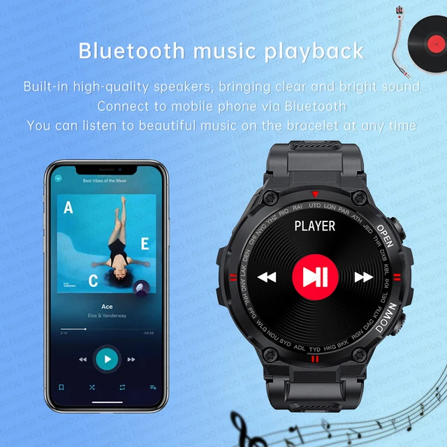 2021 New Smart Watch Men Sport Fitness Bluetooth Call Multifunction Music Control Alarm Clock Reminder Smartwatch For Phone 6